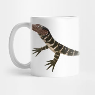 Cute Monitor Lizard Drawing Mug